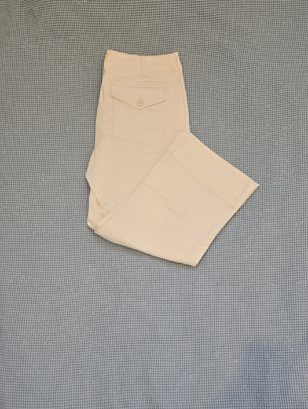 Cabi Women's White Wide Leg Pants Size 10 - Picture 10 of 13